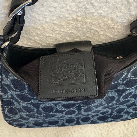 Coach Navy and Dusty Blue Shoulder Bag - Picture 5 of 8